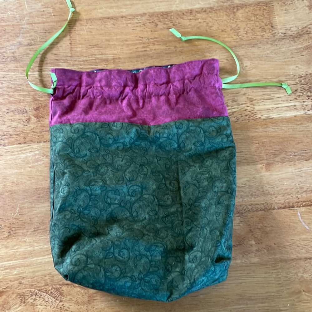 Handmade drawstring bag!